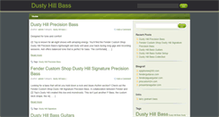 Desktop Screenshot of dustyhillbass.com